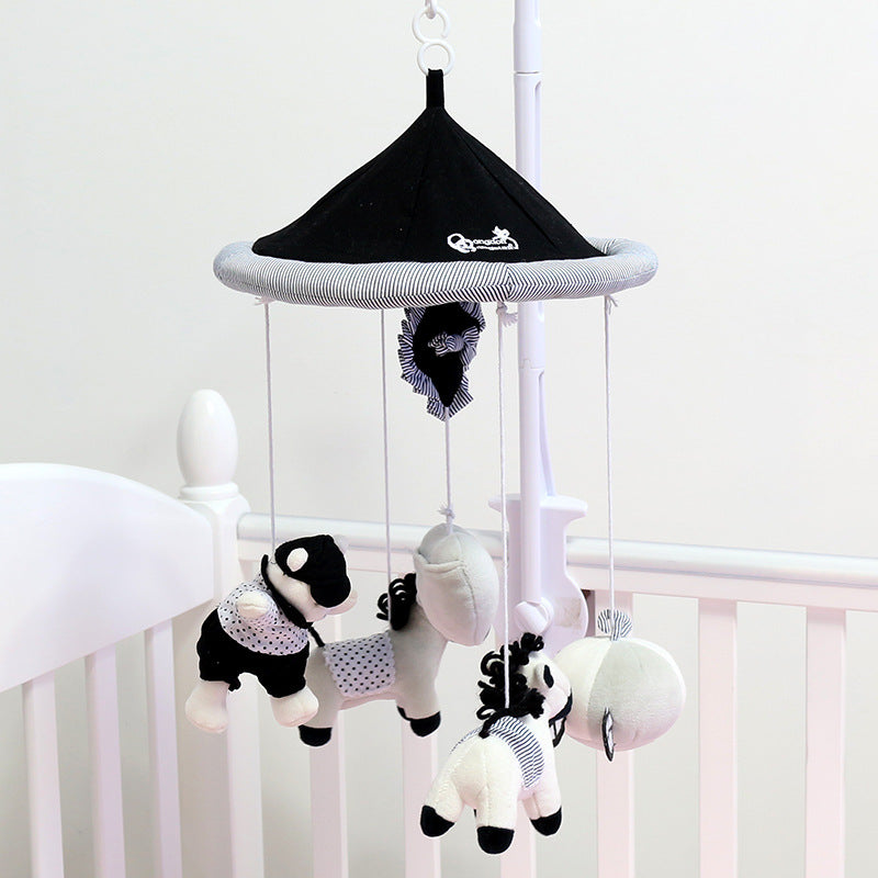 Baby bed plush rotating rattle toy