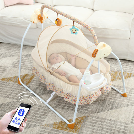 Newborn Bluetooth Baby Cradle Bed